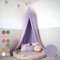 lilimaus Baldachin Kinderzimmer mit Goldapplikation [in 12 Farben] Betthimmel aus 100% Baumwolle Musselin Mädchen & Jungen - Babybett Himmel als Babyzimmer Deko - Vorhang für Kinderbett, Kuschelecke