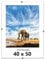 M-interio Rahmenloser 50 x 70cm Bilderrahmen Bildhalter Cliprahmen Fotorahmen Kunstglas Plexi für Wohnzimmer, Esszimmer, Küche,Fotos Poster viele Größen Rechteckig mit Clips