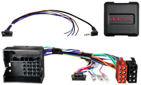 ACV Lenkradfernbedienung LFB Adapter Interface für Seat/Skoda/VW 7N/5P/6J/1P/AA/NH/5J/1Z/3T/5L/2H/16/2K/DU/3C/35/1F/5Z/1K/1KM/1KP/1K5/162/9N/6R/13/7L/1T - 40 Pin Quadlock Multilead 42xvw002