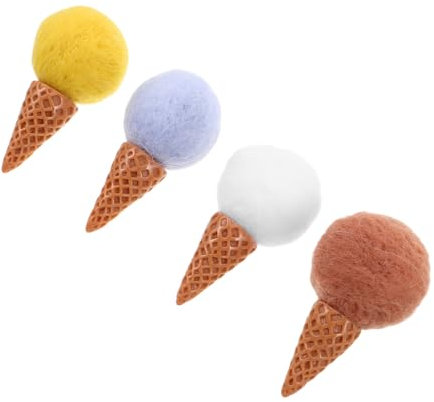 VICASKY 4 Stück Kegelzubehör Aus Wollfilz Stilvolle Dekoration Zum Basteln Eisbastelzubehör Kreative Kranzherstellung