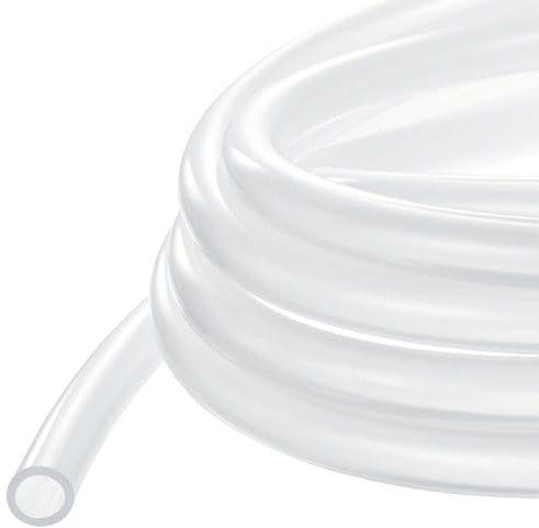 METALLIXITY Silicon Tubing(1/2 ID x 9/16 OD x 3.3Ft), Pure Silicone Hoses High Temp - for Printer, Hot Water Dispenser, Engine, Brewing, Fish Tank Air Pump, Pump Transfer, Clear