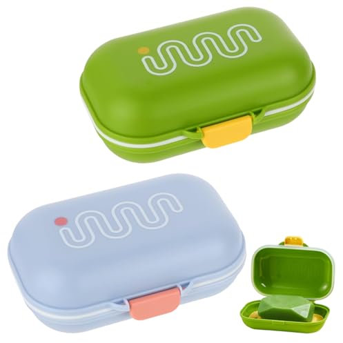 2 Stück Seifendose Reise, Seifenbox Reise Seifenschale Reise Seifenbehälter mit Abtropfgitter Tragbar Seifenschale mit Deckel Versiegelt Seifendose für Badezimmer Dusche Fitnessraum Urlaub