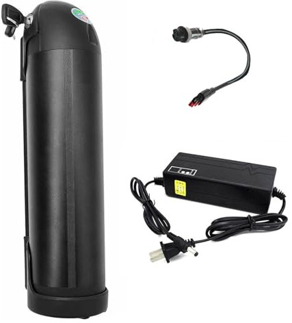 JHKJ Batterie au Lithium 36V 10AH 13AH 48V 10AH Batterie Lithium-ION avec Chargeur et Verrouillage de sécurité Batterie au Lithium Kettle 36V 48V pour Kits de Moteurs 350W 450W 500W,48v10ah