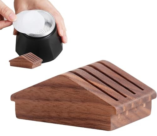 Base de filtro de café, soporte estable para pantalla de puck, colador de almacenamiento de filtro para doméstica