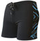 Bañador Natacion Hombre Boxer Traje de Baño Piscina de Secado Rápido Bañadores Negro Transpirable con Forro de Malla Pantalon Corto Deporte de Natación para Hombre Surf Playa, Cordón Ajustable