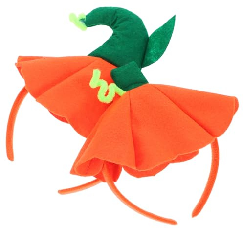 VALICLUD Halloween Stirnband Kürbis Hut Haarreifen 2 Stück Cosplay Haar Accessoire für Damen und Kinder Bequemes Material für Halloween Party Themenparty Festival