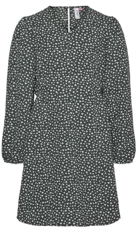 VERO MODA Grünes Kleid mit Herzen für Mädchen Banny