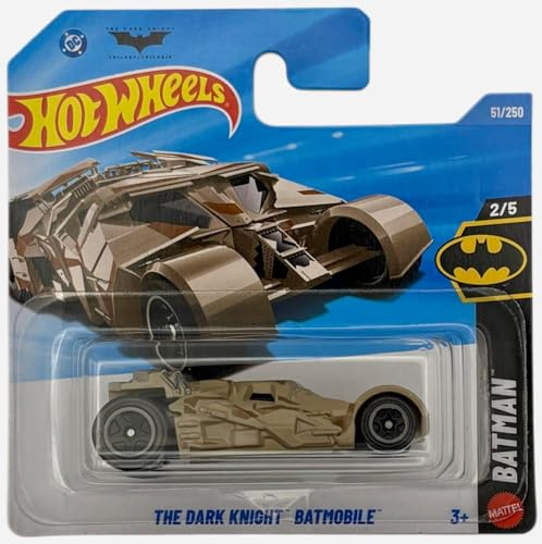 Hot Wheels - The Dark Knight Batmobile - JJJ21 - Batman 2/5 - Short Card - Militärfarbe - Batman Tumbler - offizielles Lizenzmodell - Mattel 2026 (51/250) - 1:64