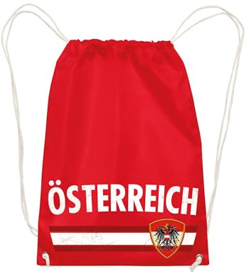 PartyMagix Fan Turnbeutel Länder WM EM Deutschland Italien Spanien England Frankreich Portugal Kroatien USA Brasilien Fußball Stadion Public Viewing Österreich