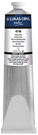 LUKAS CRYL pastos Peinture acrylique de qualité professionnelle Bleu phtalo/bleu 200 ml