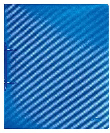 Herlitz 1948876 Ringbuch A4, 2-Bügel, 4 cm Rücken, 24 mm Füllhöhe, PP, transluzent blau