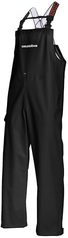 Grundéns Neptune Men's Commercial Fishing Pants Waterproof Adjustable | Commercial-grade waterproof fishing bibs designed for saltwater with rain protection & comfortable all-weather durability