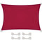 CelinaSun Tenda Parasole a Vela Giardino Balcone PES Poliestere Idrorepellente Rettangolare 3 x 4 m Rosso