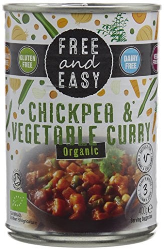 Free and Easy Organic Chick Pea Vegetable Curry 400 g (Pack of 6)