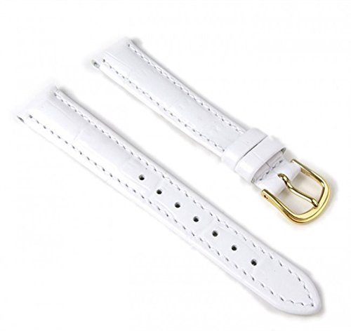 Barington Ersatzband Uhrenarmband Leder Louis-Print Weiss 14mm 59011411G
