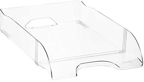 Rotho Timeless Briefablage lang, Kunststoff (PS) BPA-frei, transparent, A4 (33,0 x 23,7 x 6,4 cm)