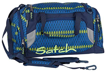 SATCH Boshi Sporttasche SAT-DUF-001-9C3, 50 cm, 25 L, Crochet Pattern Blue