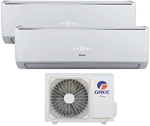 Aire acondicionado Inverter Lomo 12000 + 12000 BTU GREE Clase A++/A+ - con bomba de calor/deshumidificación