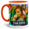 Tasse selbst individuell gestalten/Personalisierbar mit eigenem Foto bedrucken/Fototasse/Motivtasse/Werbetasse/Firmentasse mit Logo/Innen & Henkel Orange