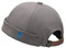 Clape Rolled Cuff Retro Brimless Beanie Hat Strapback Skullcap Sailor Cap Unique Street Casual Cotton Brim-Less Docker Cap, Retro-Gray, 21-23.6 inches / 54-60cm (Adjustable)