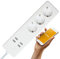 idinio® Smart 3-fach Tischsteckdose Extender 3, jede Steckdose einzeln schaltbar + 4x USB, ideal für Server, NAS, Raspberry Pi, sofort per WLAN nutzbar, kostenlose App, Skill für Echo