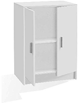 Dianhydro Mehrzweckschrank niedrig, H 80 x T 59 x T 37, Acrylnitril-Butadien-Styrol (ABS), Grau, Einheitsgröße