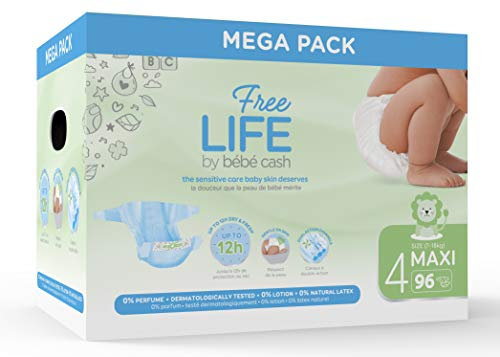 Freelife Bebe Cash Windeln Maxi Größe 4 (7-18 kg) – 96 Windeln