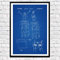 WallBUddy Rugby Poster New Zealand Rugby Union Patent Print Rugby Print Rugby Gift Sport All Blacks WB031 (13cm x 18cm, Blueprint)