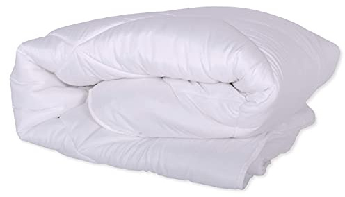 Steppdecke Bettdecke Ganzjahresdecke Winterdecke Warm Leicht Decke für Allergiker weiß aus Mikrofaser (Winterbettdecke, 200 x 220 cm)