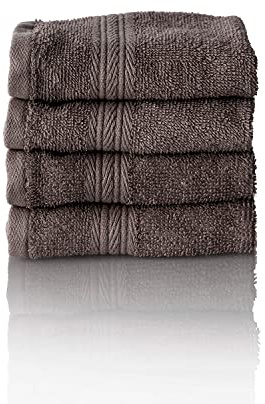 Glart Premium Frottier Handtuch Set, Frotteeserie in 6 Farben und 5 Größen, Farbe: ANTHRAZIT, 4X Gästetücher 30x50 cm