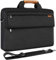 DOMISO 17 Pouces Imperméable Sacoche de Protection Ordinateur Portable Sac à Bandoulière Serviette pour 17-17.3 Notebook/Dell/Lenovo/Acer/HP/MSI/ASUS, Noir