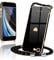 Wirvyuer Handyband Kompatibel mit iPhone SE 2022 Hülle, iPhone 7,iPhone 8,iPhone SE2020 Handyhülle mit Band zum Umhängen Kameraschutz Liebesherz Silikon Hülle für iPhone 7/8/SE2020/SE2022 Schwarz