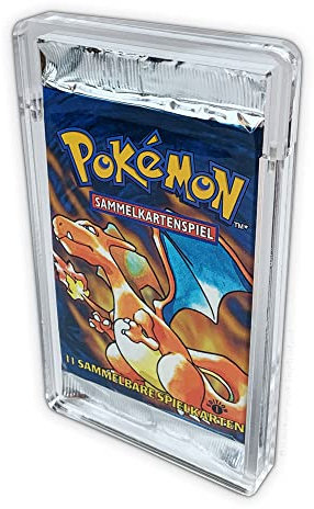 Arkero-G Magnetic Acryl Case - Schutzbox für Poke und YuGiOh! Booster zur sicheren Aufbewahrung der Sammel-Karten Packs