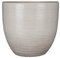 MICA Decorations Carrie Pot de Fleurs – H 32 x Ø35 cm – Terre Cuite – émaillé – Gris Clair