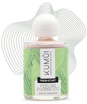 Peeling enzimatico doble acción 1) Exfoliante + 2) Mascarilla - Rejuvenece la piel, trata Manchas, Marcas y Acne - Cara Suave y Luminosa-100% Natural-BIO-Vegano- formato polvo-PREMIO INTERNACIONAL