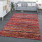 TT Home Wohnzimmer Teppich Esszimmer Kurzflor Moderne Deko Geometrische Rauten Optik Meliertes Muster Ethno Style, Farbe: Rot Blau Gelb, Größe:160x230 cm
