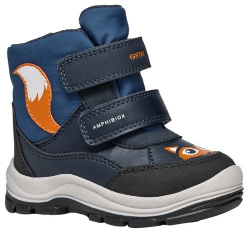 Geox Baby-Jungen B FLANFIL Boy B ABX Snow Boot, Navy/DK AVIO, 21 EU