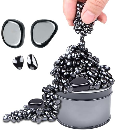 FuJiaXin Ferrit Magnetic Stones, über 500 schwache magnetische Ferrit Steine,Vielseitiger Stresskiller, Steigern Fingerfertigkeit, Konzentration, Stressabbau & Kreativität, Büro Gadget (A)