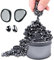 FuJiaXin Ferrit Magnetic Stones, über 500 schwache magnetische Ferrit Steine,Vielseitiger Stresskiller, Steigern Fingerfertigkeit, Konzentration, Stressabbau & Kreativität, Büro Gadget (A)