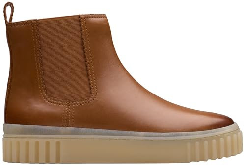Clarks Mayhill Top, Stivali Chelsea Donna, Pelle Marrone Chiaro, 38 EU