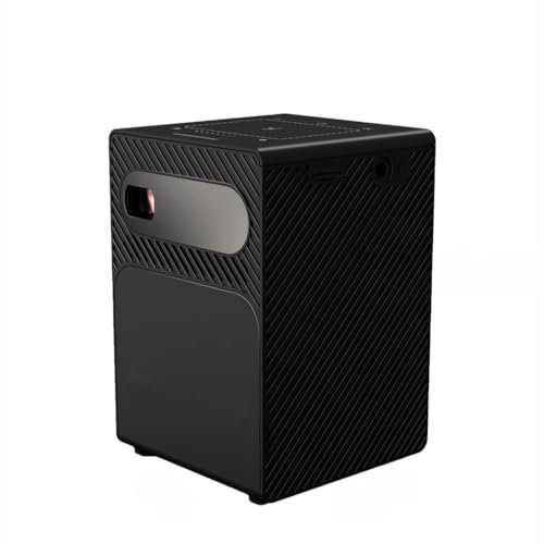 VVHUDA Mini Pocket Projector 3D 4K 1080P With Battery Cinema DLP Home Theater Outdoor Portable Projectors (D As shown) small gift