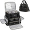 Trousse de Maquillage Extra Large avec 3 Étuis Amovibles, Malette de Maquillage de Voyage Double Couche avec Séparateurs Amovibles, Noir