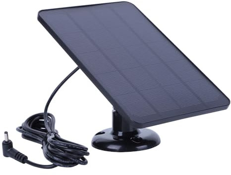 ARVALOLET Solar Panel Charger, 4W 5V Solar Charging Panel Waterproof Solar Battery Charger Adjustable Wall Mount Bracket with 9.8FT Charging Cable for Ring Stick Up&Spotlight Camera