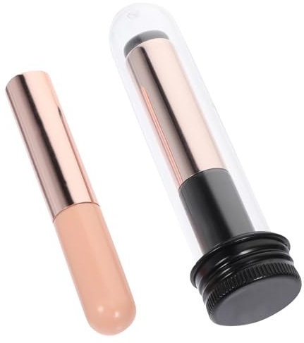 minkissy Silicone Nail Brush Chrome Nail Pow- Applicator Brushes, Silicone Head Nail Art Brushes Nail Glitter Pigment Pen Brush Nail Art Applicator Tools 2pcs