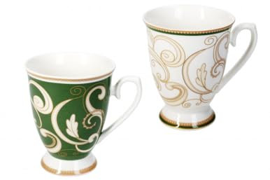 Brandani 52654 MUG FILO D'ORO SET 2 PZ NEW BONE CHINA