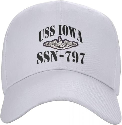 Baseballkappe Snapback Sonnenhut USS Iowa SSN-797 Ship's Store Cap Baseball Cap Hut Frau Cap Herren Hip Hop Geburtstagsgeschenk