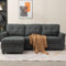 Panana 3 Seater Conrner Sofa Bed, Pull-out Sofa Bed with Universal Storage Chaise, 2 Fabrics and Colours For Option (Grey Linen Fabric)