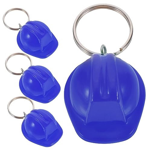 COLLBATH 4stücke Schlüsselanhänger Helm-förmig Aus Metall Mit Hängerring Kompakt Und Stilvoll Als Taschenanhänger Oder Schlüsselkette Für Männer Und Mädchen