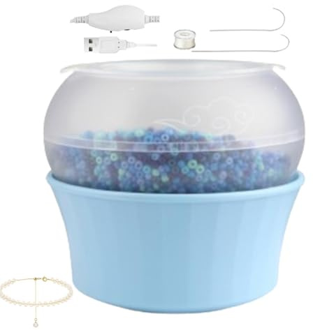 WJnflQN Bead Spinner for Jewellery Making, Electric Bead Spinner - Automatic USB Clay Bead Bowl - Electric Bead Spinner Bracelets, Necklace Making, Making Sweet