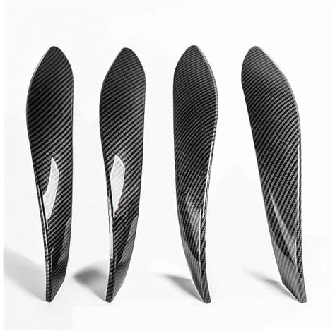 Car Interior Door Handles For BMW 3 4 Series F30 F34 F36 F32 F33 F80 F82 F83 M3 M4 316d 318d 320d 320i 325d Car Door Panel Handle Pull Trim Cover 4 Pieces Inner Door Handle(Carbon fiber 4)